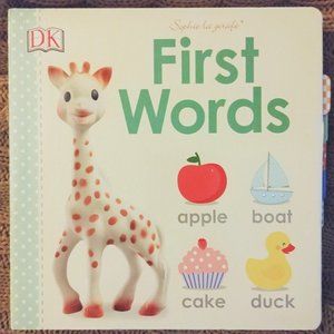 NEW! Sophie's First Words Sophie the Giraffe Baby Flaps book kids children gift